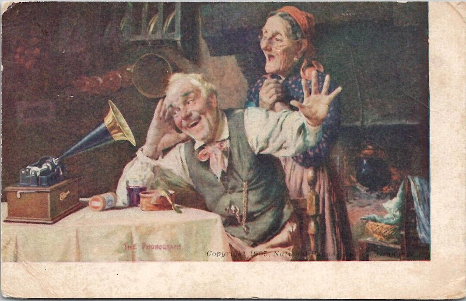 Postcard Advertising The Phonograph 1905 National Phonograph Co Orange NJ