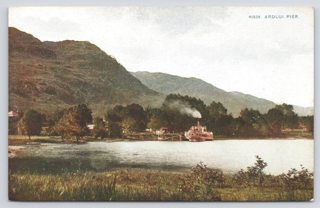 Postcard Ardlui Pier Scotland Loch Lomond 41824 Photochrom Co UNP