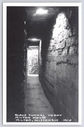RPPC Slave Tunnel Today Milton House Wisconsin Real Photo Postcard Kodak 1958