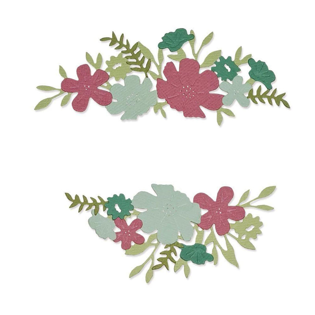 Sizzix Thinlits 665285 Wild Blossom Borders 12 Dies by Lisa Jones