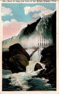 Postcard 274 Rock of Ages and Cave of the Winds Niagra Falls PM 1927 Union News