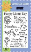 CL334 Hero Arts Happy Mom's Day Stamp Set, Clear