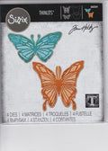 Sixxiz Thinlits Tim Holtz  666564 Vault Scribbly Butterfly NIP 630454288466