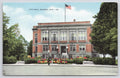 Postcard City Hall Wausau Wis 38 Industrial Natural Color Linen UNP