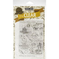 CM361 Hero Arts from the Vault Clear Stamp 4"X6"-Beach & Sea