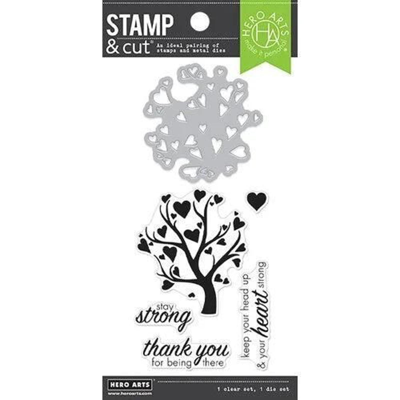 Hero Arts Heart Tree Stamp And Cut