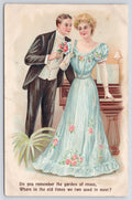 Postcard Do You Remember The Garden of Roses PM West Bend Jun 23 1909