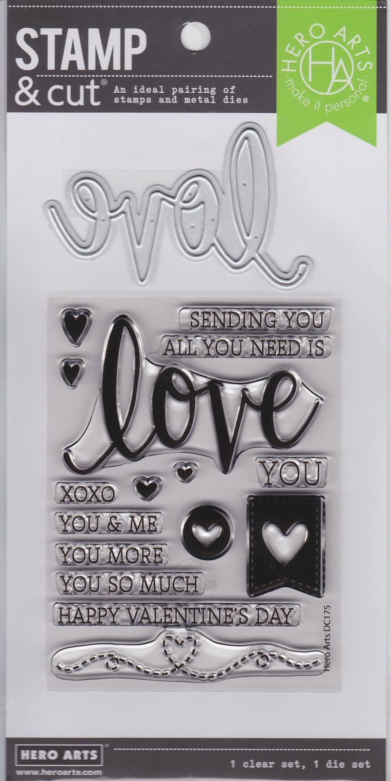 DC175 Love Stamp & Cut Hero Arts NIP 085700905046 ideal pairing metal die