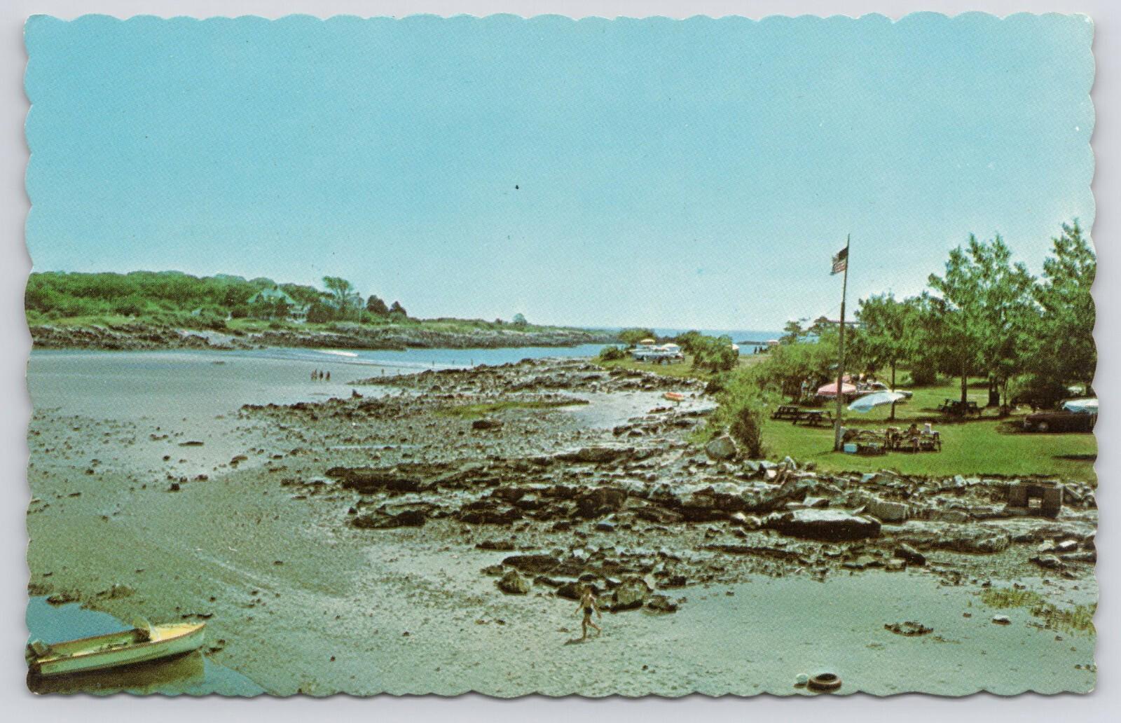 Postcard Cape Neddick Maine Picnic Area Dexter Press Eastern Illustrating Co UNP