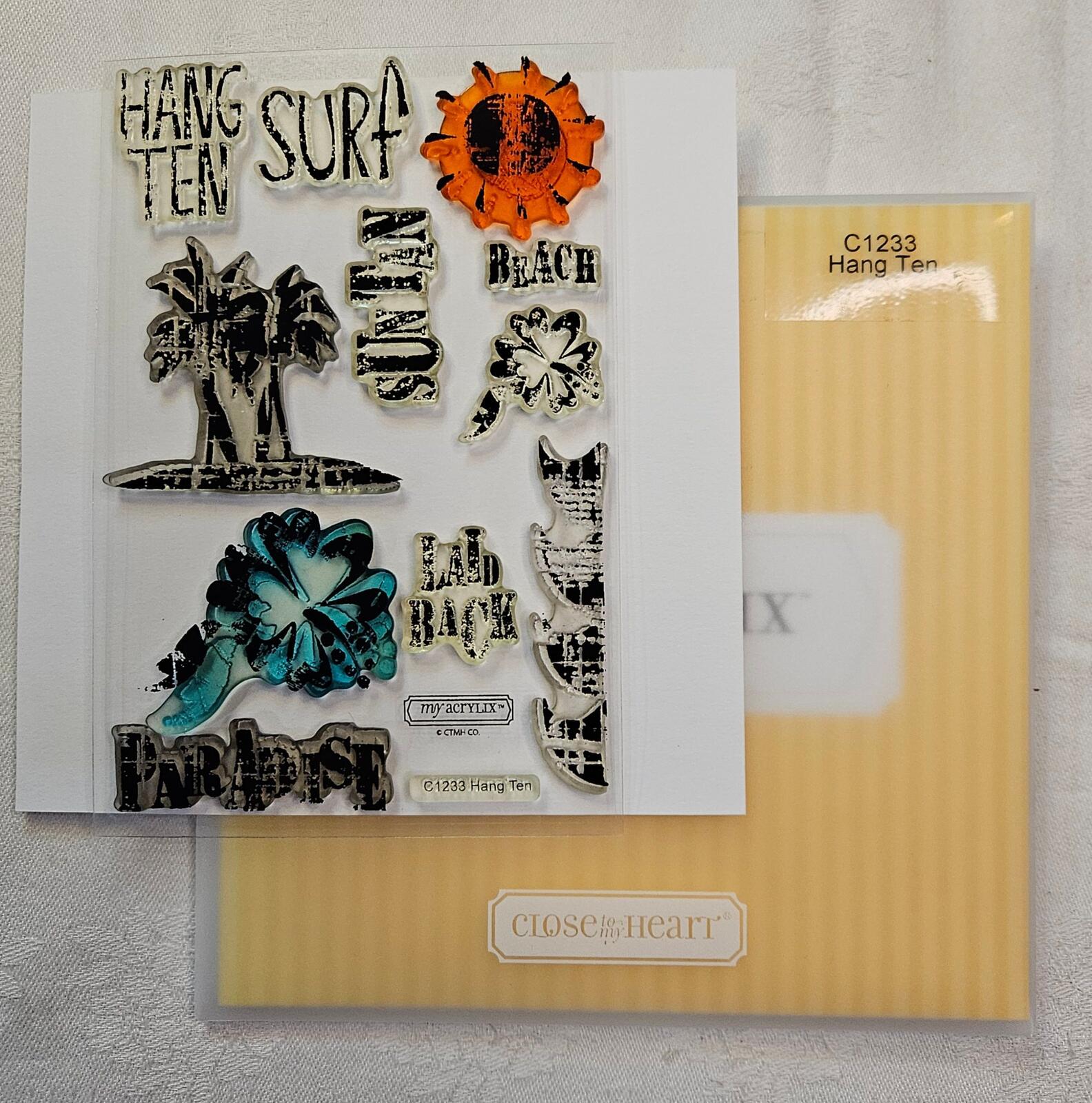 My Acrylix C1233 Hang Ten Clear Stamp Set Close to My Heart