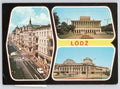 Postcard Lodz Polaska Buildings Automobiles Vintage Poland