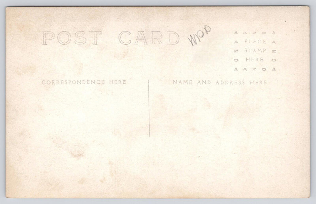 RPPC Three Infant Sisters Rocking Chair Real Photo Postcard Azo 4 Triangles Up