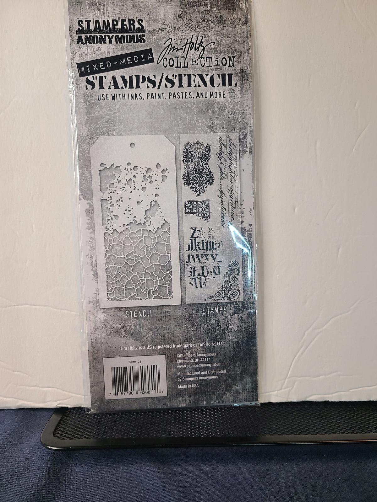 THMM123 Fragments Grime and Crackle Tim Holtz Stamps/Stencils Stampers Anonymous
