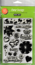 Hero Arts Clear Design Stamp Set - Share Laughter and Friends CL151