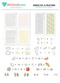 Birds of a Feather - Diamond Press Stamp Die & Stencil Paper Crafting Set 899606