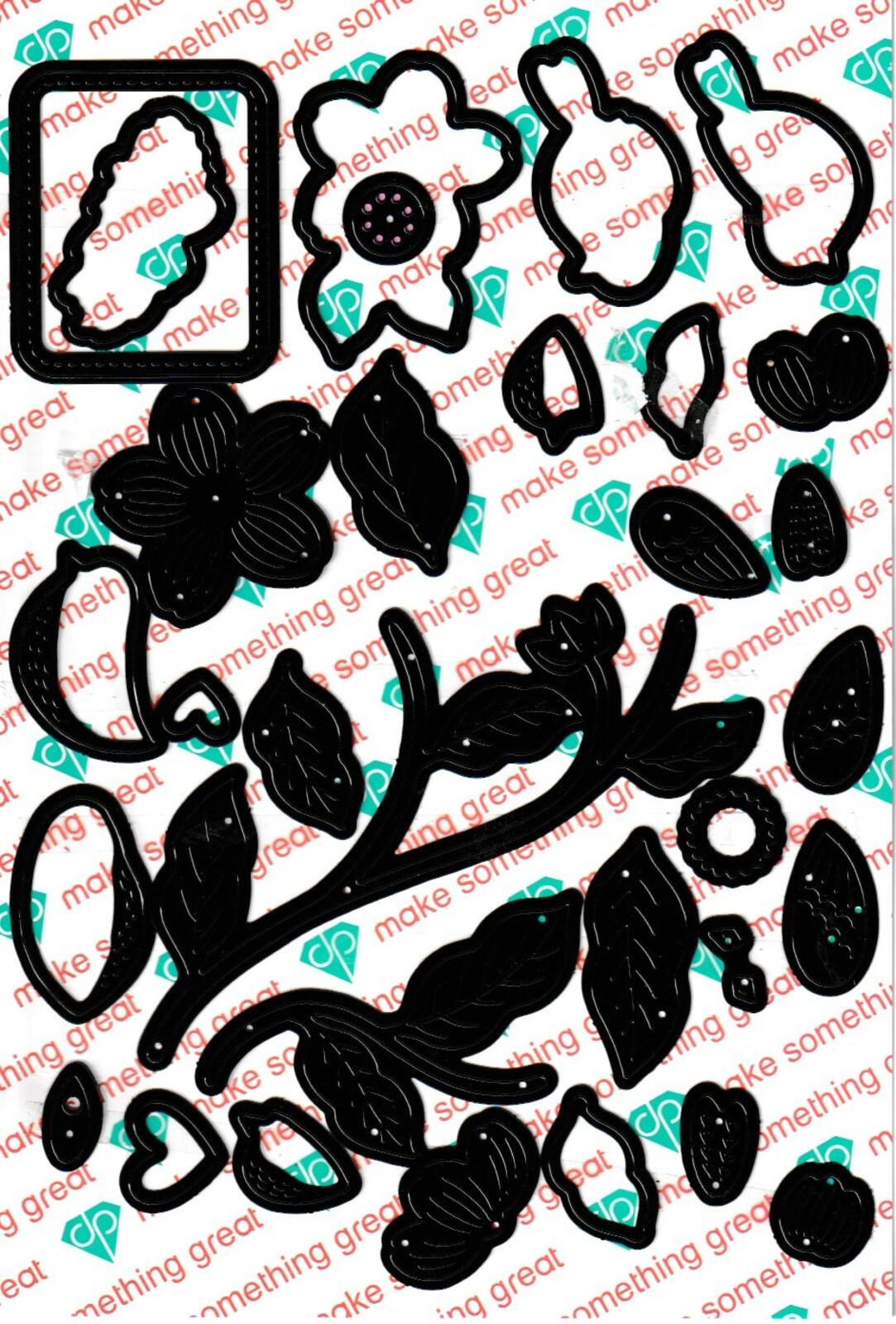 Birds of a Feather - Diamond Press Stamp Die & Stencil Paper Crafting Set 899606