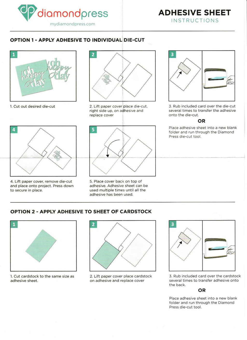 Painted Sentiments - Diamond Press Die, Stamp & Stencil Kit with Adhesive Sheets