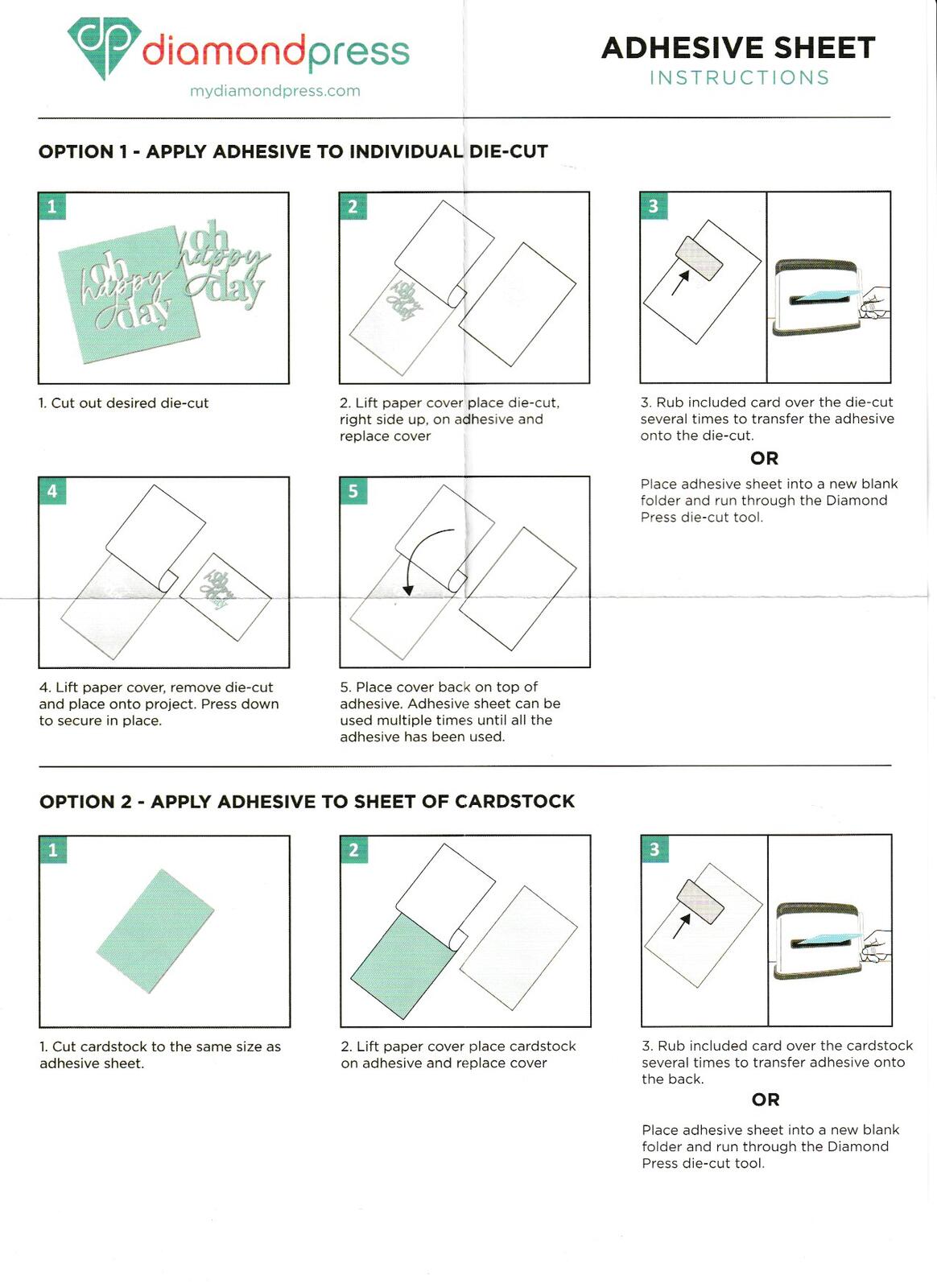 Painted Sentiments - Diamond Press Die, Stamp & Stencil Kit with Adhesive Sheets