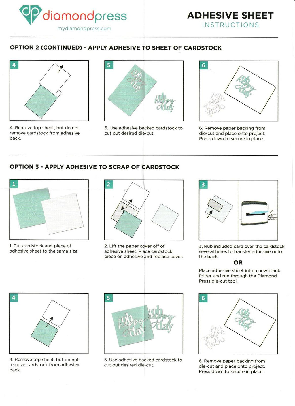 Painted Sentiments - Diamond Press Die, Stamp & Stencil Kit with Adhesive Sheets