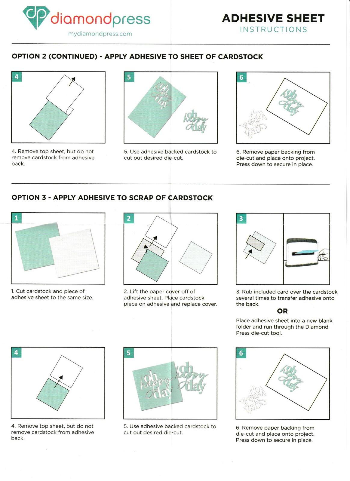 Painted Sentiments - Diamond Press Die, Stamp & Stencil Kit with Adhesive Sheets