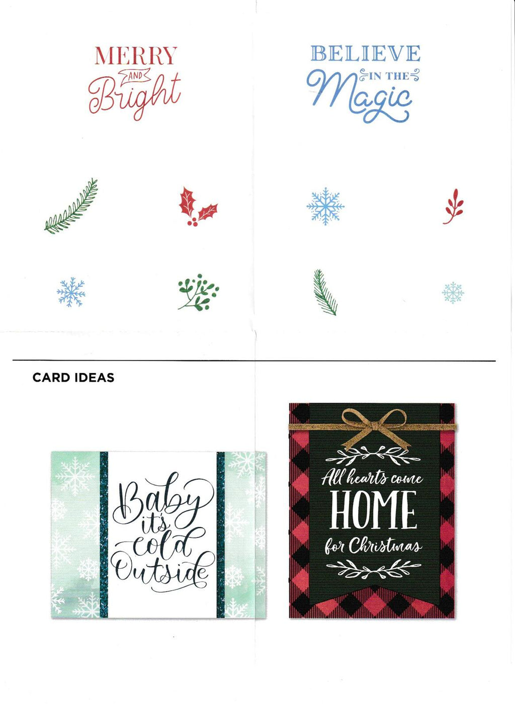 883497 Diamond Press Christmas Greetings Large Stamp Kit  655222449399