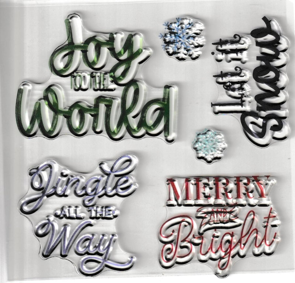 883497 Diamond Press Christmas Greetings Large Stamp Kit  655222449399