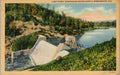 Postcard Dam Lake Purdy Birmingham Water Supply Ala PM  Mexboro Jan 1940 Teich