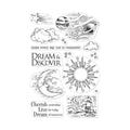 CM357 Hero Arts 4 X 6 in. from the Vault Clear Stamp - Celestial