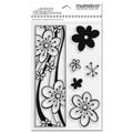 Stampendous SSC062 Perfectly Clear Polymer Stamps, Retro Border CS