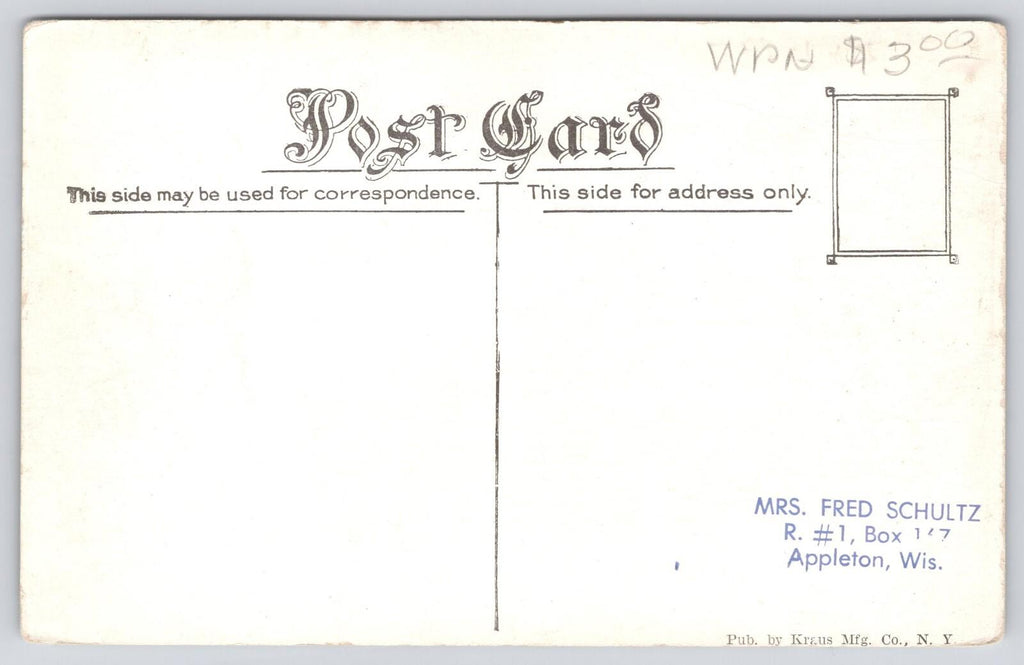 Postcard Ready For Orders Military WWI Era Troops at Attention Formation Kraus