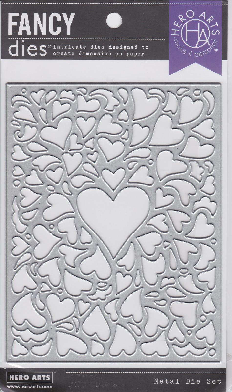 DI483 Window on Love Confetti Fancy Dies Paper Layering Hero Arts 085700915731