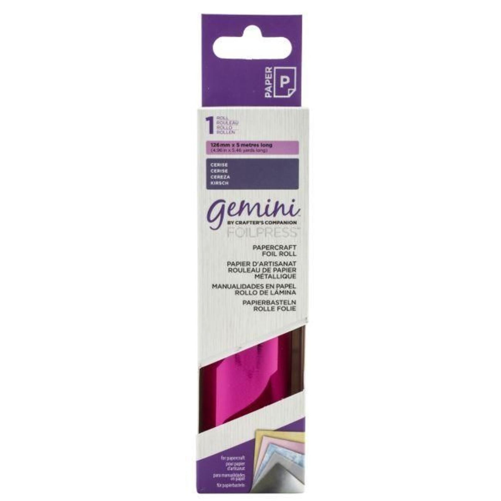 Cerise - Gemini Foilpress Papercraft Foil Roll 4.96"(126mm) x 5.46'(5m)