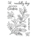 CM557 Hero Arts Poly Clear Stamp set - Holly Berries 4 X 6