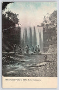 Postcard Minnehaha Falls in 1860; Note costumes PM Nov 27 1912 Min