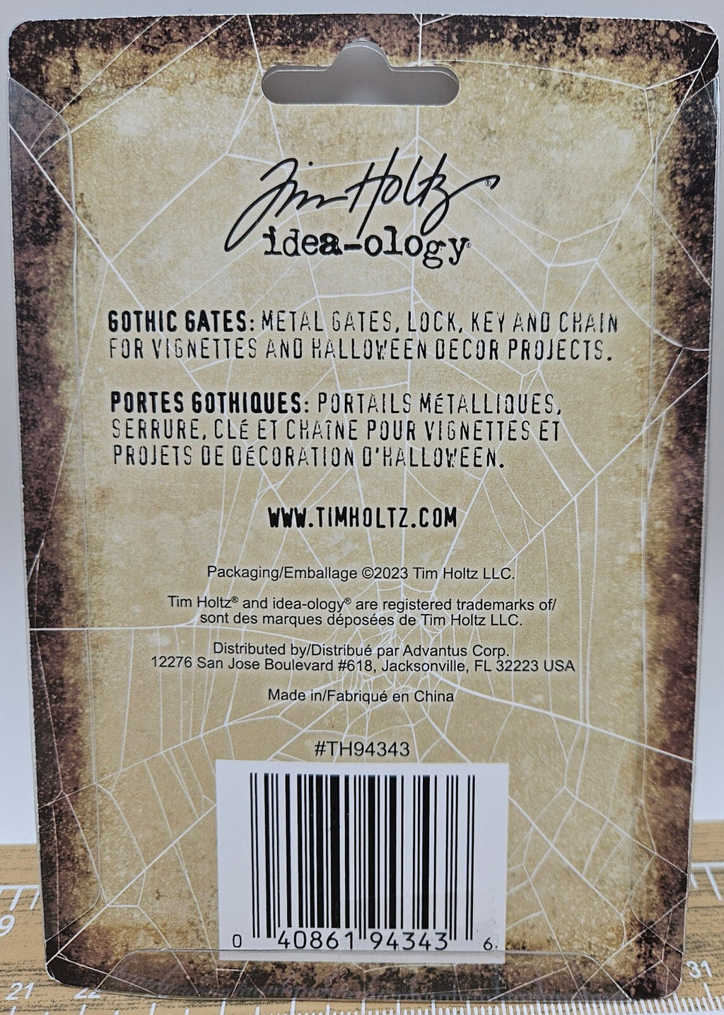 TH94343 Tim Holtz Idea-Ology Gothic Gates-5 Pieces Halloween