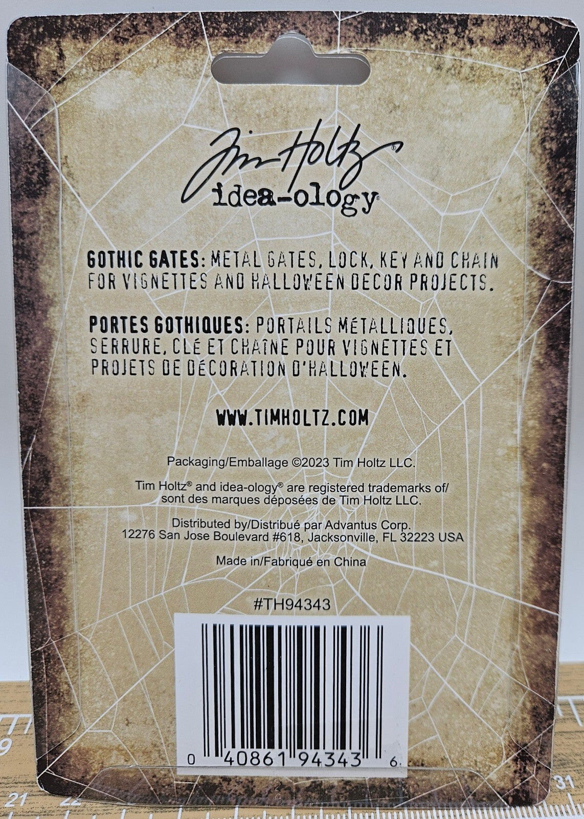 TH94343 Tim Holtz Idea-Ology Gothic Gates-5 Pieces Halloween