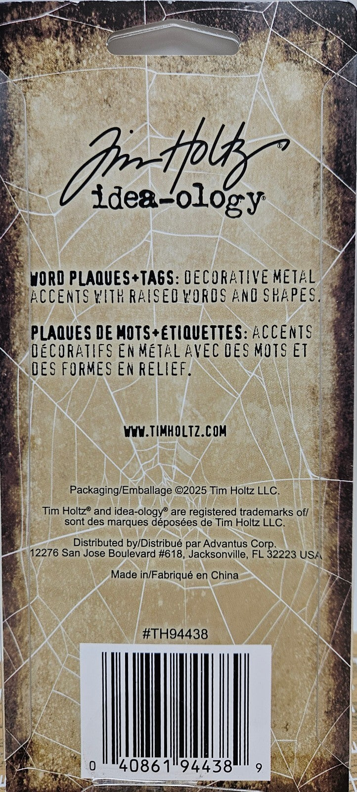 TH94438 Idea-ology Tim Holtz - Halloween - Word Plaques And Tags
