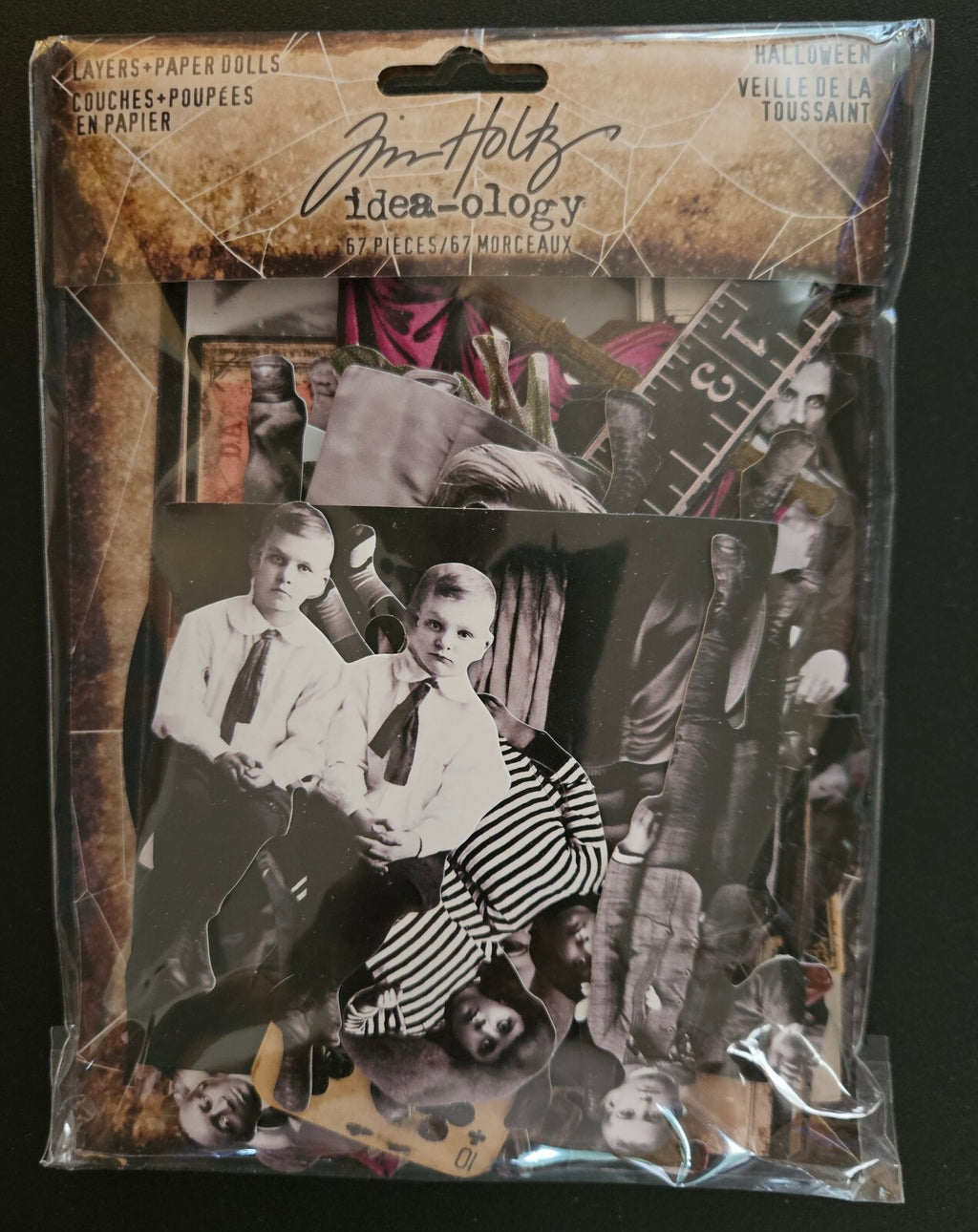 TH94441 Tim Holtz Idea-ology Halloween Layers + Paper Dolls 67 Pieces