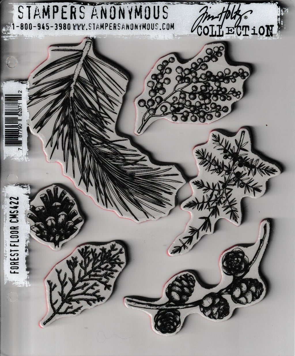 CMS422 Forest Floor Stampers Anonymous Tim Holtz Collection Clear Stamps Set