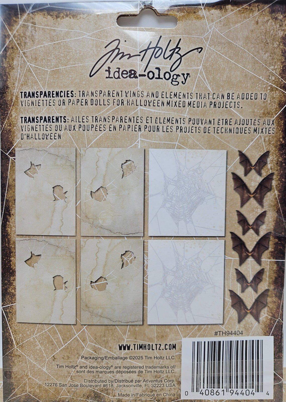 TH94404 Tim Holtz Idea-ology Halloween 2024 - Transparencies