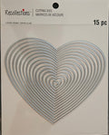 771702 Recollections 15-Piece Nested Heart Cutting Dies infinity Set