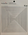 771704 Recollections 15-Piece Nesting Square Cutting Dies Infinity Set
