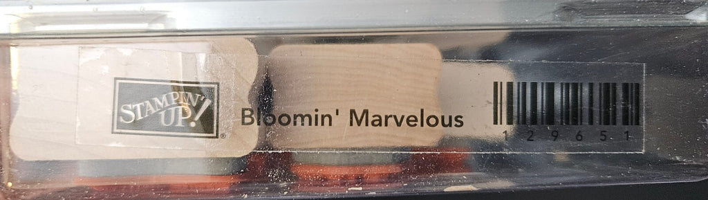 Bloomin' Marvelous Stamp Set with Floral and Sentiment Designs - 8 pcs