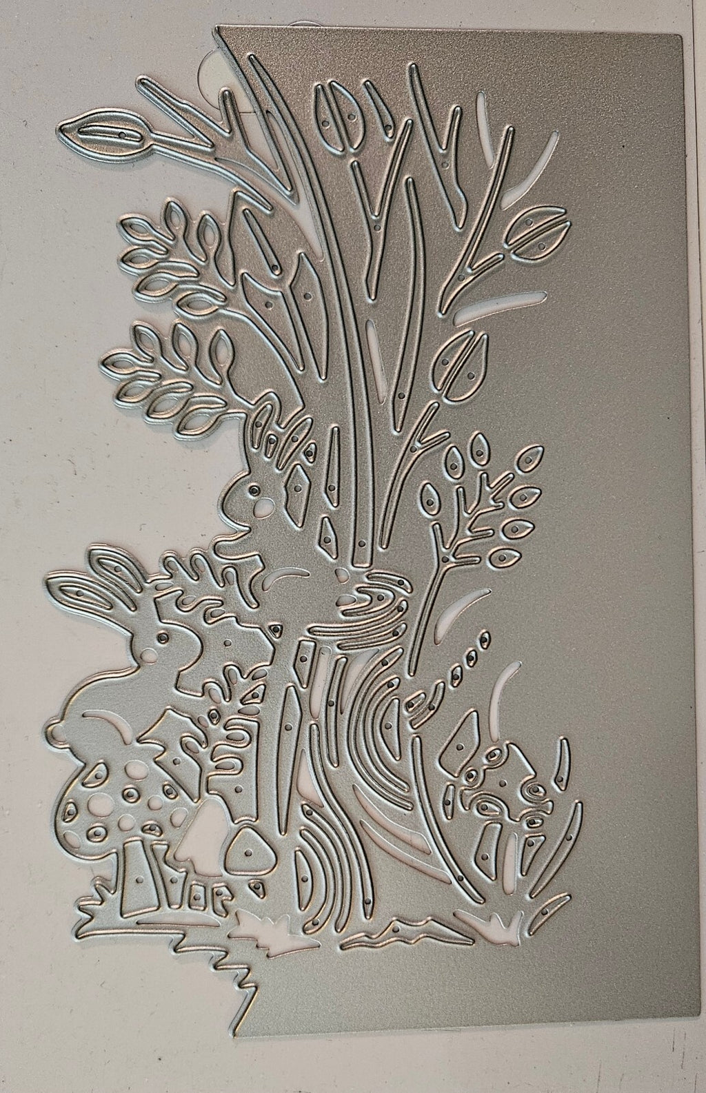 Woodland Bunnies Gemini Create-A-Card Metal Die 3.2 x 6 Inch
