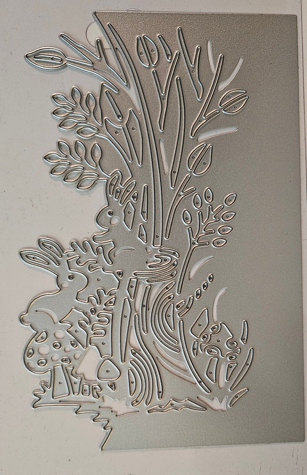 Woodland Bunnies Gemini Create-A-Card Metal Die 3.2 x 6 Inch
