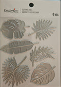 767467 Recollections Tropical Leaves Metal Cutting Dies – 6‑Piece Nature Set