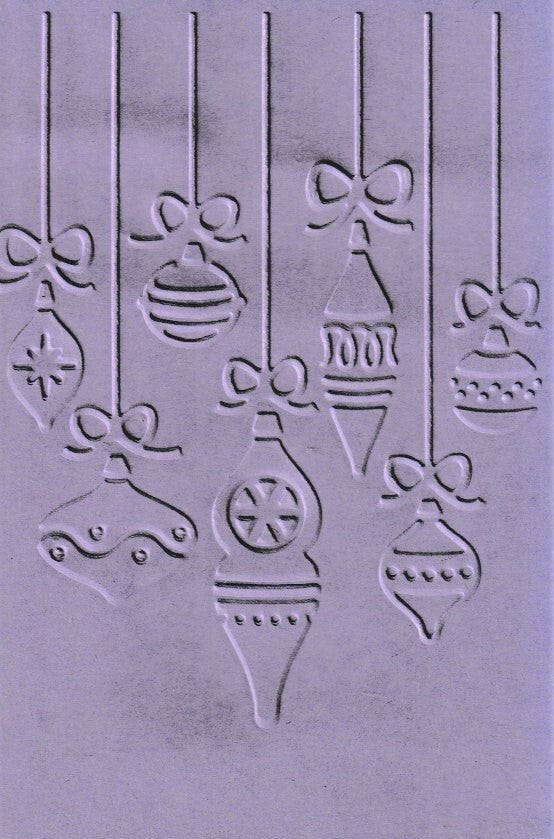 Cuttlebug Embossing Folder Hanging Ornaments Design