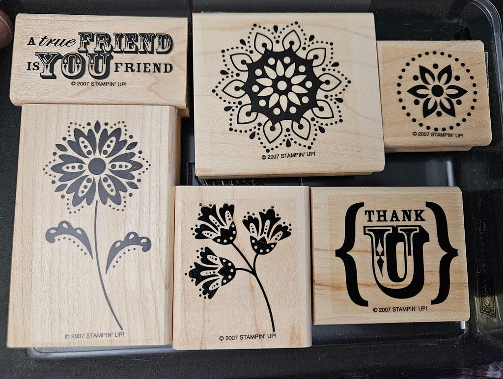 Stampin' Up! True Friend Rubber Stamp Set of 6