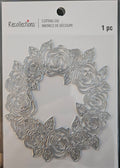 767472 Recollections Rose Wreath Metal Cutting Die 1‑Piece Floral Frame