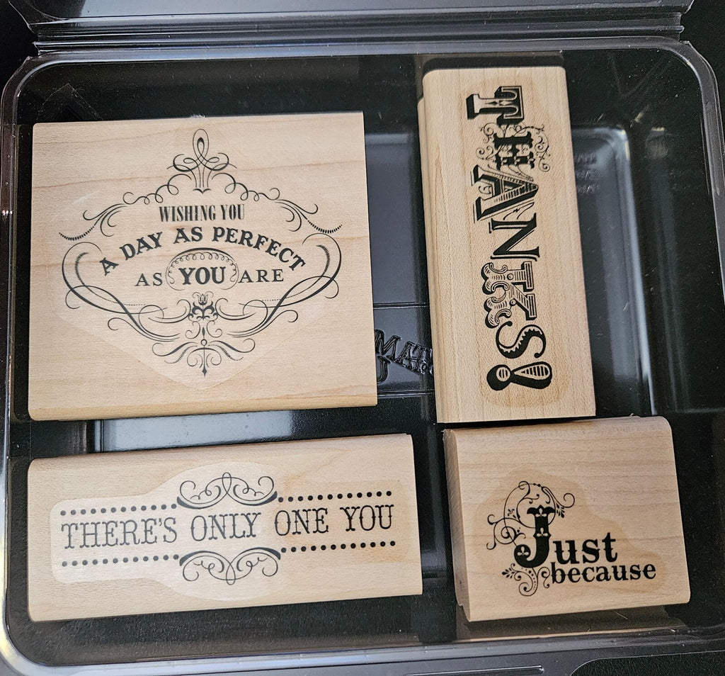 Stampin' Up! Wooden Rubber Stamp Set - Verses Collection